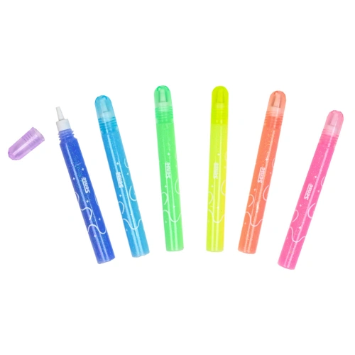 Комплект 6 броя детско светещо в тъмното лепило за рисуване PAT81211