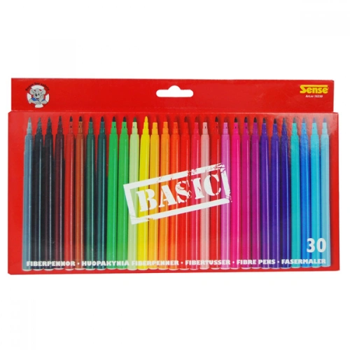 Комплект 30 бр. детски флумастери Basic PAT81234