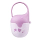Розова кутия за бебешки залъгалка с държач за количка  - 4
