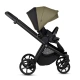 Комбинирана бебешка количка 2в1 Mio 3+ Leather 025 Olive  - 8