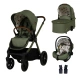 Комбинирана тъмно зелена бебешка количка 3в1 Giggle 4 Hoglet  - 1