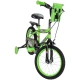 Зелен детски велосипед с помощни колела 16