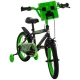 Детски черен велосипед с помощни колела 16