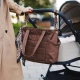 Кафява чанта за бебешка количка Cami  - 8