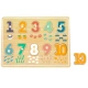 Детски дървен пъзел с дръжки Цифрите от 1 до 10  - 1