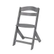 Сив детски дървен стол за храненe Nordy Dark Grey  - 5