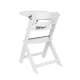 Бял детски дървен стол за храненe Nordy White  - 8