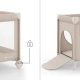 Бежова сгъваема бебешка кошара на 2 нива Leody Up Beige  - 3