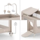 Сгъваема бебешка кошара на 2 нива с аксесоари Leody Up Beige  - 8