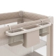 Сгъваема бебешка кошара на 2 нива с аксесоари Leody Up Beige  - 11