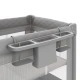 Сгъваема бебешка кошара на 2 нива с аксесоари Leody Up Grey  - 11
