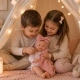Кукла-бебе Мати с розово плетено гащеризонче и одеялце 40 см  - 4
