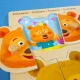 Детски дървен пъзел Емоции с мечета  - 4