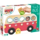 Детска дървена играчка Автобусче с животни и цифри от 1 до 5  - 7