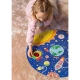 Детски кръгъл светещ пъзел Космос 25 XXL части  - 6