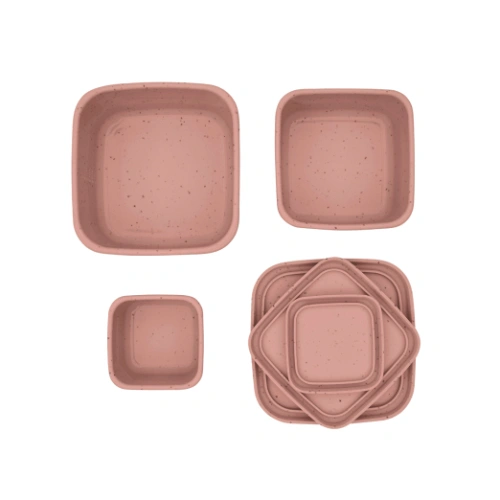 Комплекти кутии за храна 3 бр Platinum Silicone Blush PAT81994