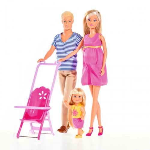 Кукли Steffi LOVE Happy Family с Кевин, Еви и новородено бебе | P49608