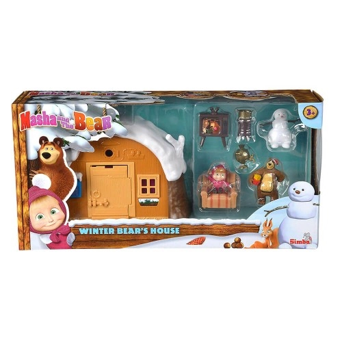 Комплект за игра Simba Winter Bear’s House с Маша и Мечока | P49619