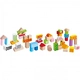 Детски цветни блокчета за строене Eichhorn 50 броя, от дърво  - 2
