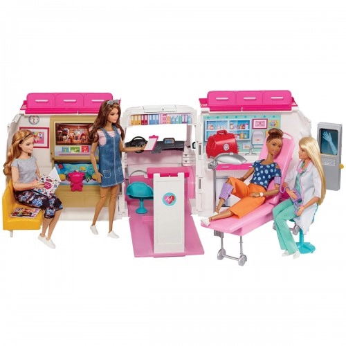 Игрови комплект Barbie Care Clinic Vehicle & Playset Линейка  - 3