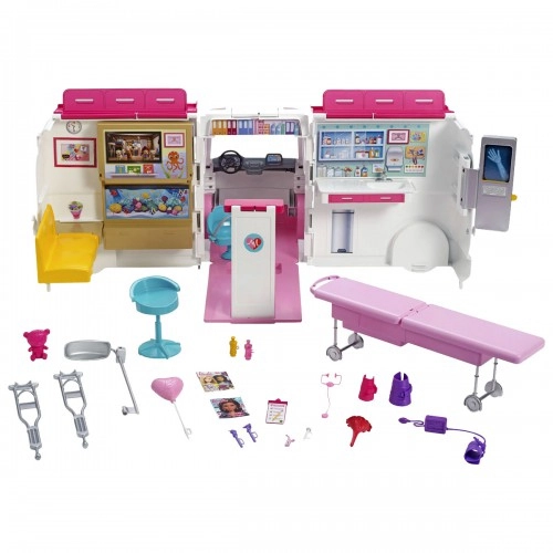 Игрови комплект Barbie Care Clinic Vehicle & Playset Линейка  - 4