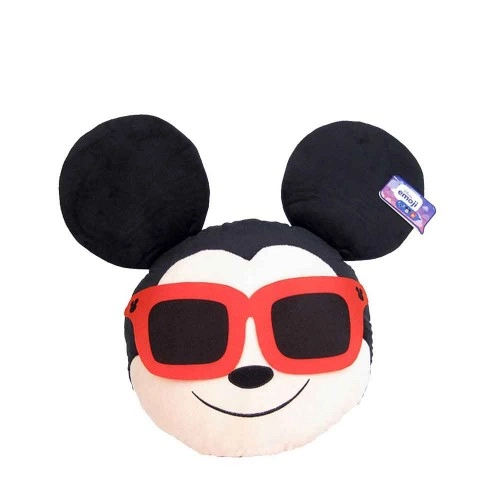 Детска плюшена възглавница DISNEY Emoji Мики с очила, 28 см | P50353