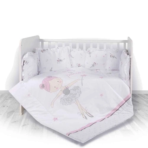 Комплект за детско легло Lorelli ЛИЛИ Ballet с голям обиколник | P50452