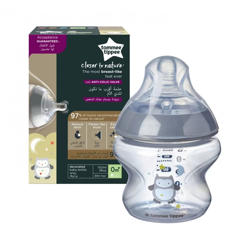 Шише за хранене Easi Vent Tommee Tippee 150 мл. 0+ БУХАЛ | P51908