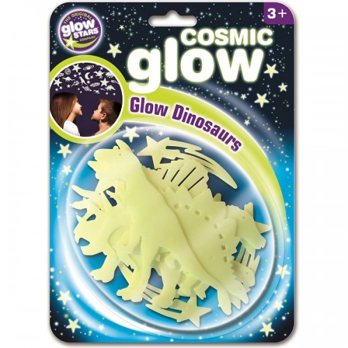 Детски стикери Brainstorm Cosmic Glow Dinosaurs светещи в тъмно  - 1