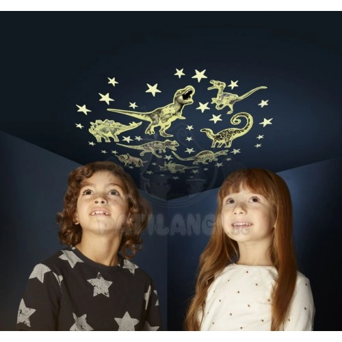 Детски стикери Brainstorm Glow Stars & Dinosaurs светещи в тъмно | P52460