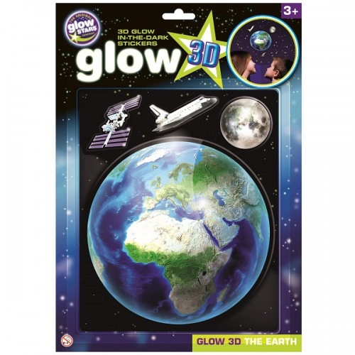 Детски стикери Brainstorm Glow 3D The Earth светещи в тъмно | P52467