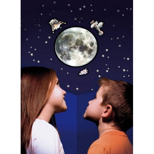 Детски стикери Brainstorm Glow 3D Moon светещи в тъмно | P52468