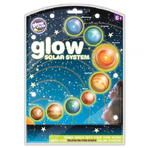 Детски стикери Brainstorm Glow Solar System светещи в тъмно | P52502