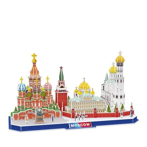Пъзел 3D Cubic Fun City Line Moscow  - 2