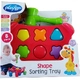 Детска играчка Playgro Shape Sorting Tray табла с форми и чукче  - 4