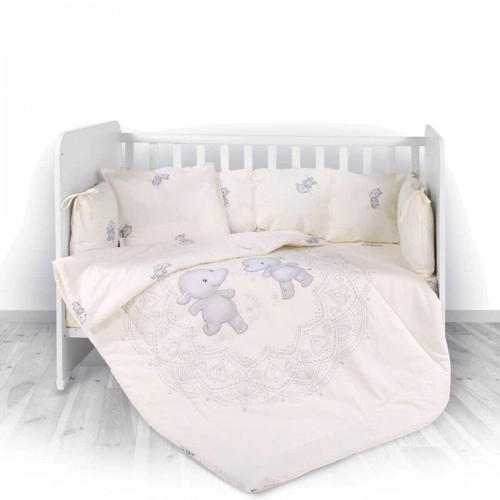 Комплект за детско легло Lorelli Happy Hippo 5 части и обиколник | P53523