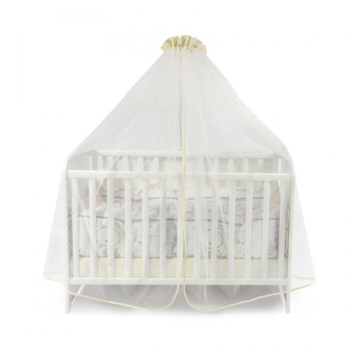Балдахин за детско легло Lorelli от тюл 480/150 см, бежов | P54387