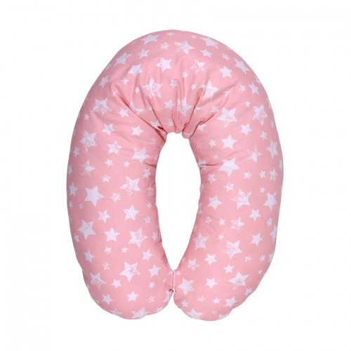 Възглавница за кърмене Lorelli STARS Pink ранфорс памук, 190 см 