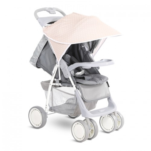 Универсален сенник Lorelli Beige&White DOTS за детска количка | P56958