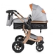 Комбинирана детска количка Moni Sofie, сива  - 4