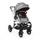 Комбинирана детска количка Moni Gala Premium, сива  - 2