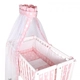 Спален комплект за бебешка люлка Lorelli EVA, Розови звезди  - 2