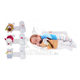 Възглавничка за спане на страни с играчки Sevi Baby