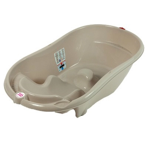 Анатомична бебешка вана за къпане Ok Baby Onda капучино | P58533