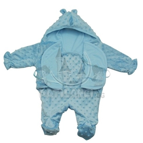 Бебешко одеяло тип дрешка Sevi Baby Синьо | P12027