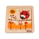 Детски дървен мини пъзел PINO Mini puzzle Ladybug Калинка 