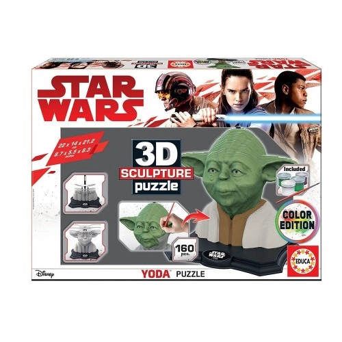 3D пъзел EDUCA Sculpture Puzzle Yoda Скулптура на Йода | P60334