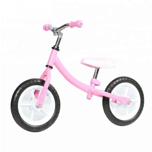 Детско метално балансиращо колело Azaria 12“, розово | P64464