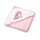 Кърпа за баня с качулка BabyOno TAKE CARE! 100х100 см, розова  - 1