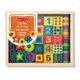 Низанка с дървени фигурки и цифри Melissa and Doug 